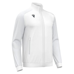 CHAQUETA DE CHANDALL MACRON AMB CREMALLERA ANUBIS COLOR BLANC/GRIS