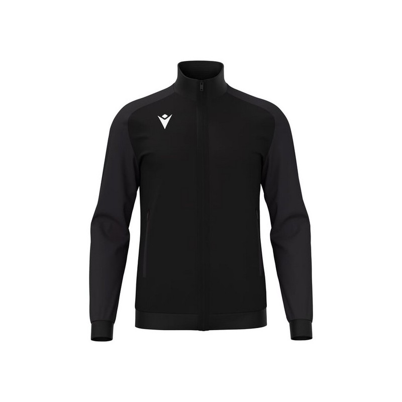 CHAQUETA DE CHANDALL MACRON AMB CREMALLERA ANUBIS COLOR NEGRO