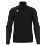 CHAQUETA DE CHANDALL MACRON AMB CREMALLERA ANUBIS COLOR NEGRO