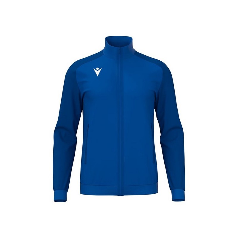 CHAQUETA DE CHANDALL MACRON AMB CREMALLERA ANUBIS COLOR AZUL REAL