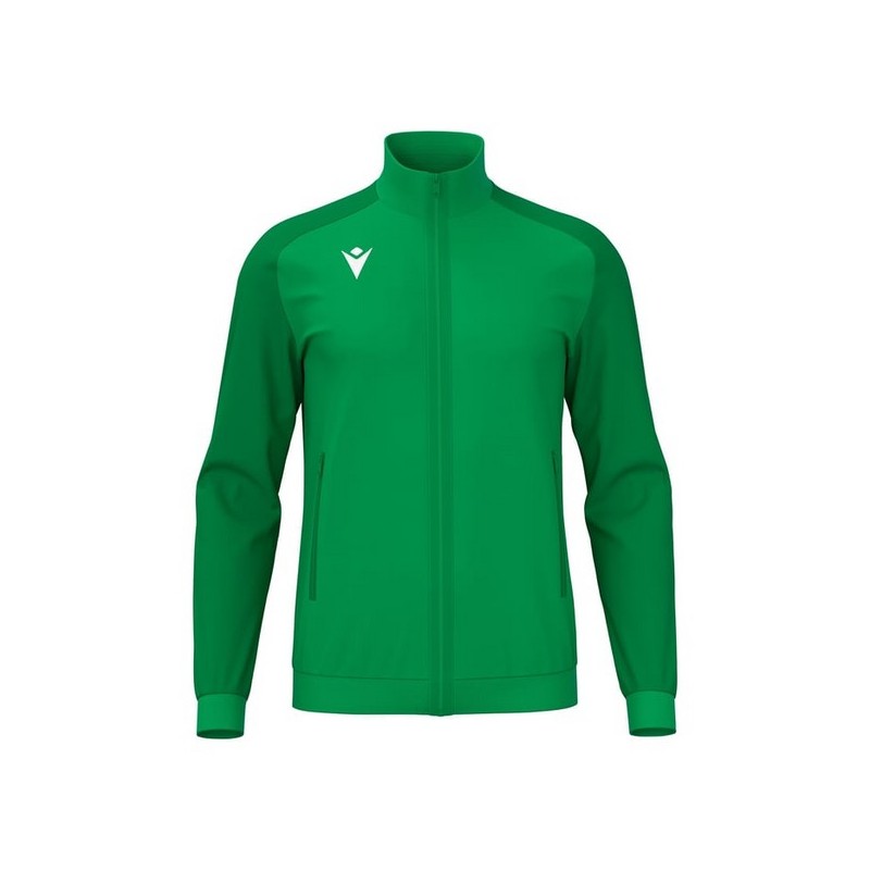 CHAQUETA DE CHANDALL MACRON AMB CREMALLERA ANUBIS COLOR VERDE