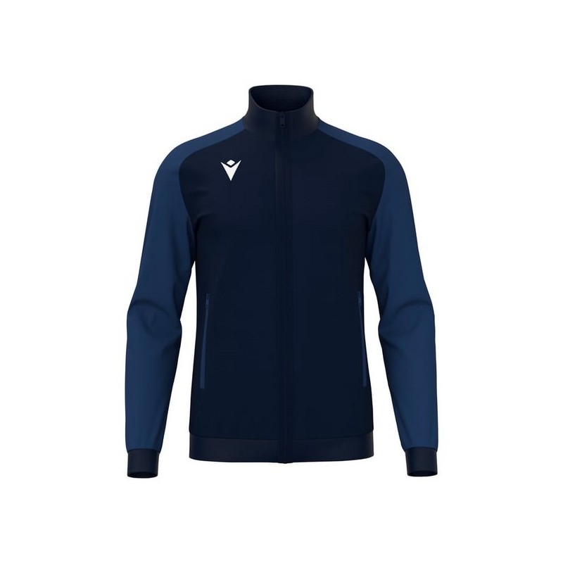 CHAQUETA DE CHANDALL MACRON AMB CREMALLERA ANUBIS COLOR AZUL MARINO