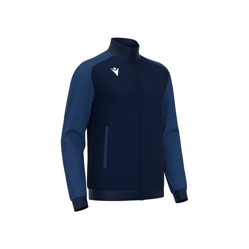 CHAQUETA DE CHANDALL MACRON AMB CREMALLERA ANUBIS COLOR AZUL MARINO