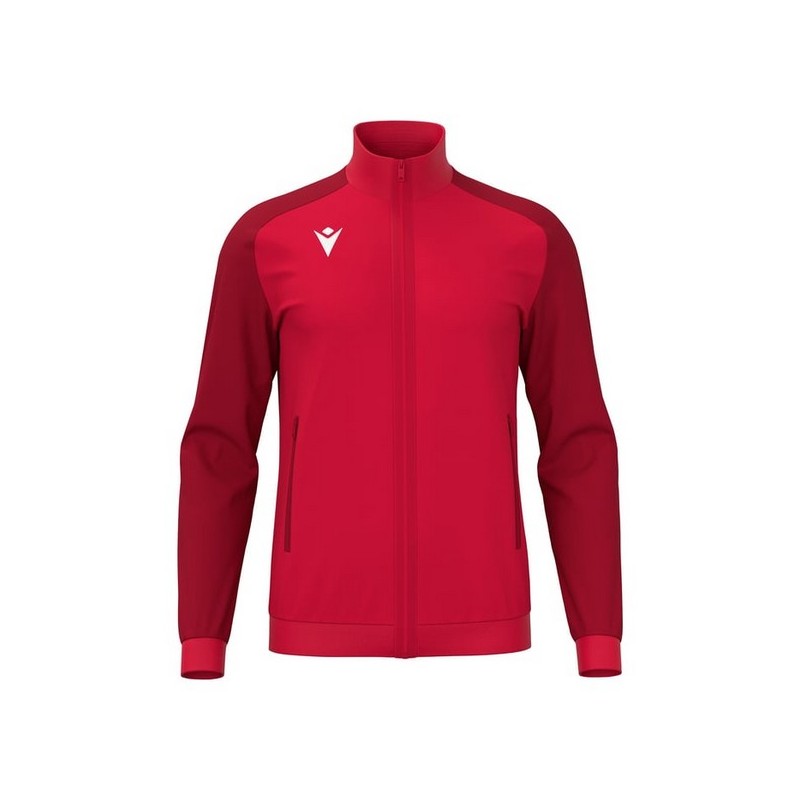 CHAQUETA DE CHANDALL MACRON AMB CREMALLERA ANUBIS COLOR ROJO