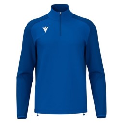 SUDADERA MACRON ISEN MEDIA CREMALLERA COLOR AZUL REAL