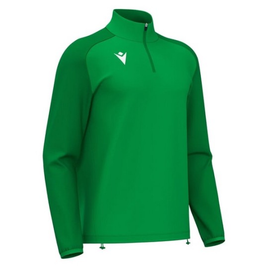 SUDADERA MACRON ISEN MEDIA CREMALLERA COLOR VERDE