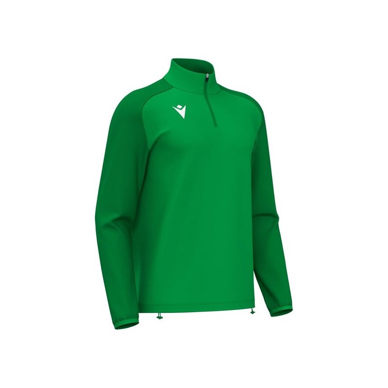 SUDADERA MACRON ISEN MEDIA CREMALLERA COLOR VERDE