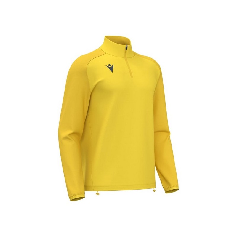 SUDADERA MACRON ISEN MEDIA CREMALLERA COLOR AMARILLO