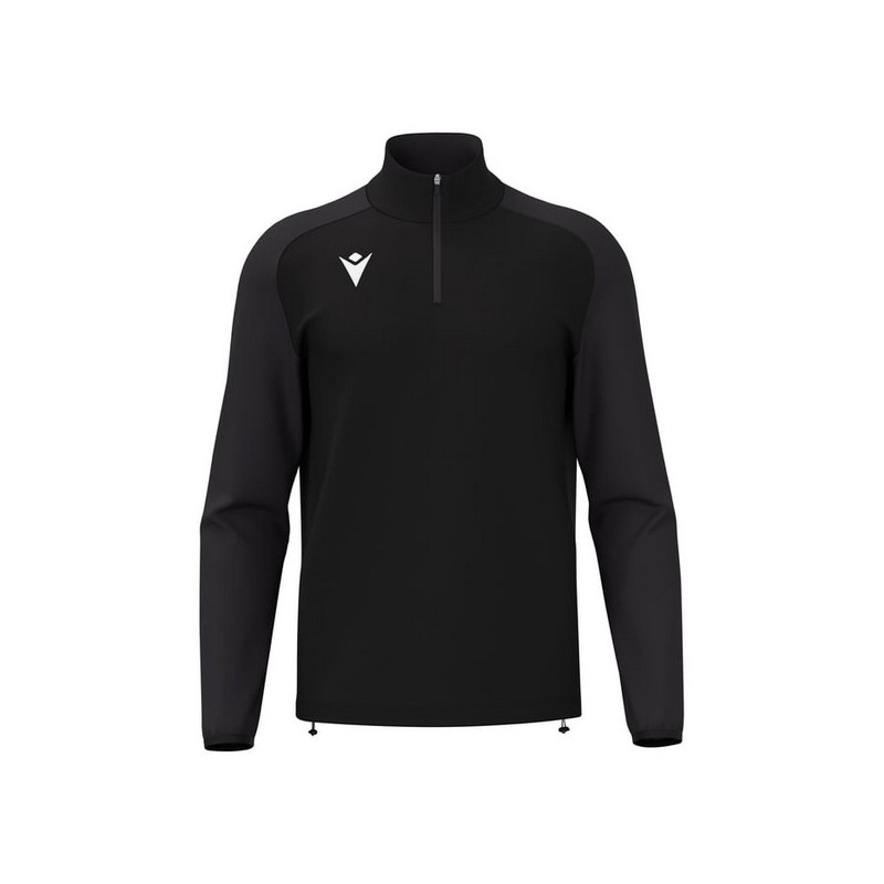 SUDADERA MACRON ISEN MEDIA CREMALLERA COLOR NEGRO