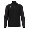 SUDADERA MACRON ISEN MEDIA CREMALLERA COLOR NEGRO