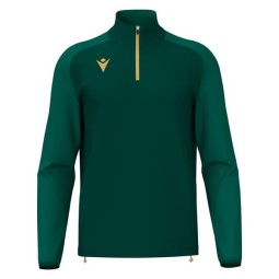 SUDADERA MACRON ISEN MEDIA CREMALLERA COLOR VERDE BOTELLA