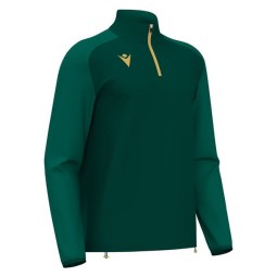 SUDADERA MACRON ISEN MEDIA CREMALLERA COLOR VERDE BOTELLA