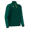 SUDADERA MACRON ISEN MEDIA CREMALLERA COLOR VERDE BOTELLA