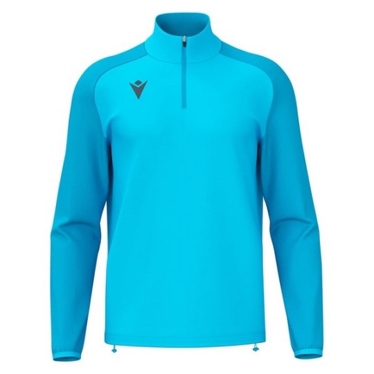 DESSUADORA MACRON MITJA CREMALLERA ISEN COLOR BLAU FLUOR