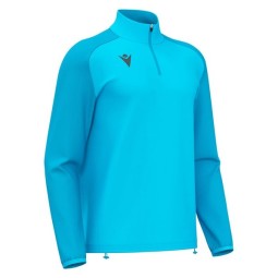 DESSUADORA MACRON MITJA CREMALLERA ISEN COLOR BLAU FLUOR