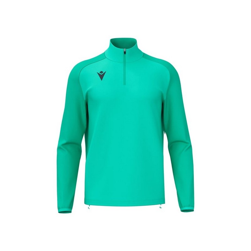 SUDADERA MACRON ISEN MEDIA CREMALLERA COLOR TURQUESA