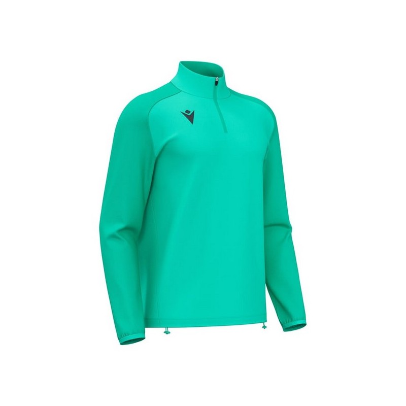 SUDADERA MACRON ISEN MEDIA CREMALLERA COLOR TURQUESA