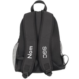 MOCHILA NEGRA PEQUEÑA CON NOMBRE SGC