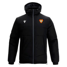 ANORAK CURT MACRON UE FORNELLS ANDES ENCOIXINAT AMB CAPUTXA COLOR NEGRE