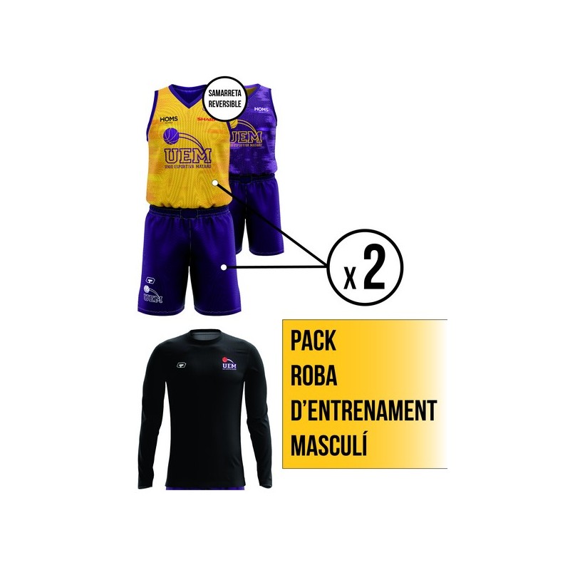 PACK ROBA D'ENTRENAMENT MASCULÍ UEM MATARÓ