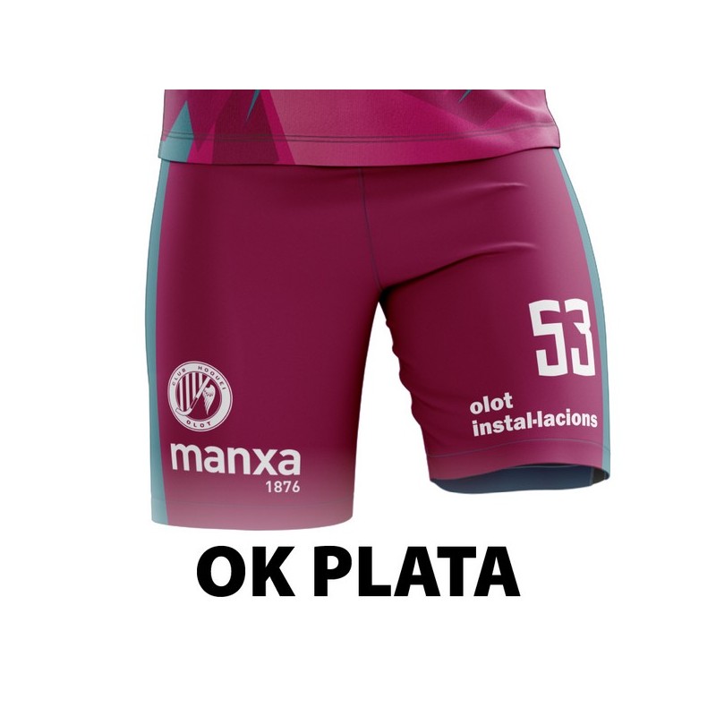 PANTALÓN DE JUEGO 3A EQUIPACIÓN CLUB HOQUEI OLOT - SÈNIOR OK PLATA