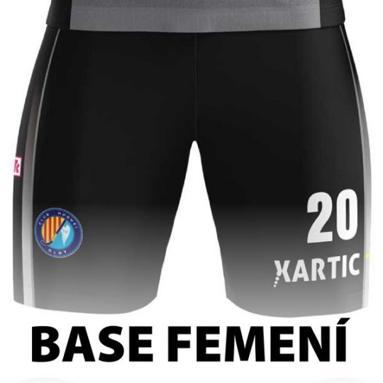 PANTALÓN DE PORTERO BASE FEMENINO NEGRO CLUB HOQUEI OLOT