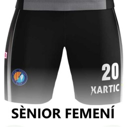 PANTALÓN DE PORTERO SENIOR FEMENINO NEGRO CLUB HOQUEI OLOT