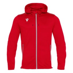 JAQUETA AMB CAPUTXA MACRON FREYR COLOR VERMELL
