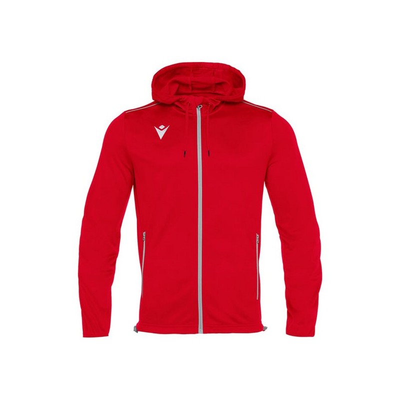 JAQUETA AMB CAPUTXA MACRON FREYR COLOR VERMELL