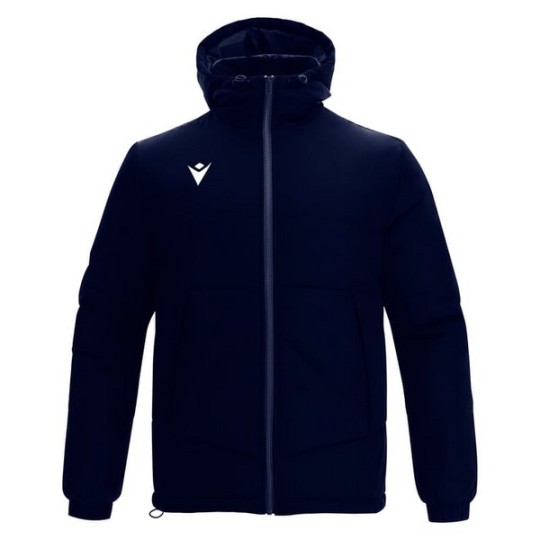 ABRIGO CORTO MACRON ANDES CON CAPUCHA COLOR AZUL MARINO