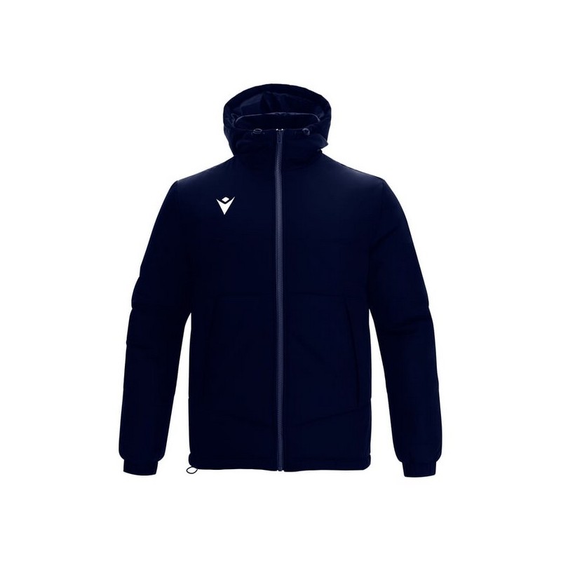 ABRIGO CORTO MACRON ANDES CON CAPUCHA COLOR AZUL MARINO