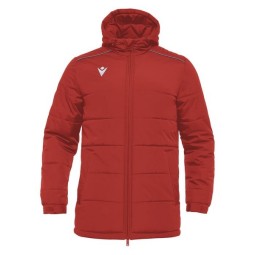 ANORAK LARGO MACRON GYOR ACOLCHADO CON CAPUCHA COLOR ROJO