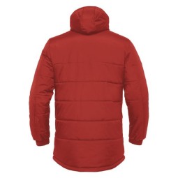 ANORAK LLARG MACRON GYOR ENCOIXINAT AMB CAPUTXA COLOR VERMELL