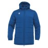 ANORAK LARGO MACRON GYOR ACOLCHADO CON CAPUCHA COLOR AZUL REAL