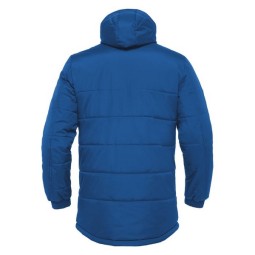 ANORAK LARGO MACRON GYOR ACOLCHADO CON CAPUCHA COLOR AZUL REAL