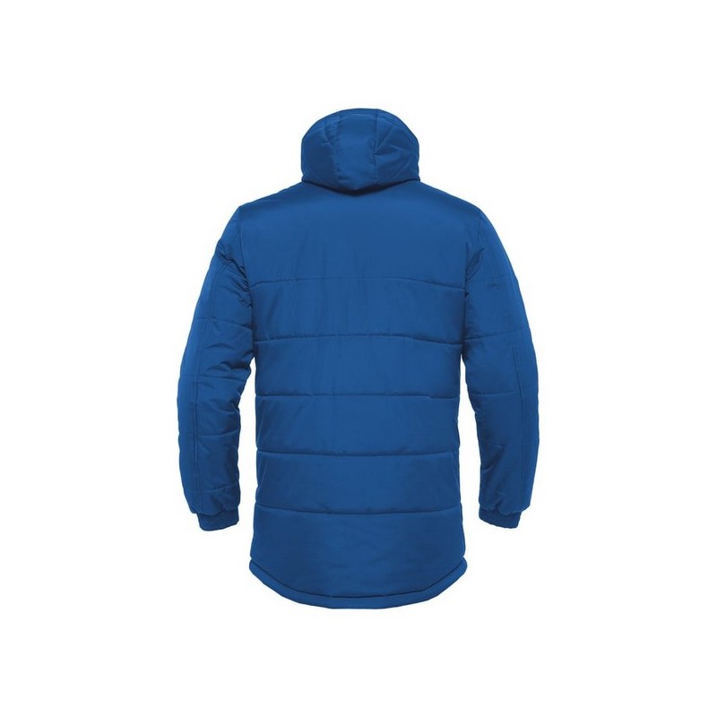 ANORAK LARGO MACRON GYOR ACOLCHADO CON CAPUCHA COLOR AZUL REAL