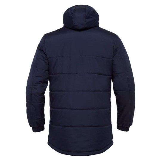 ANORAK LARGO MACRON GYOR ACOLCHADO CON CAPUCHA COLOR AZUL MARINO