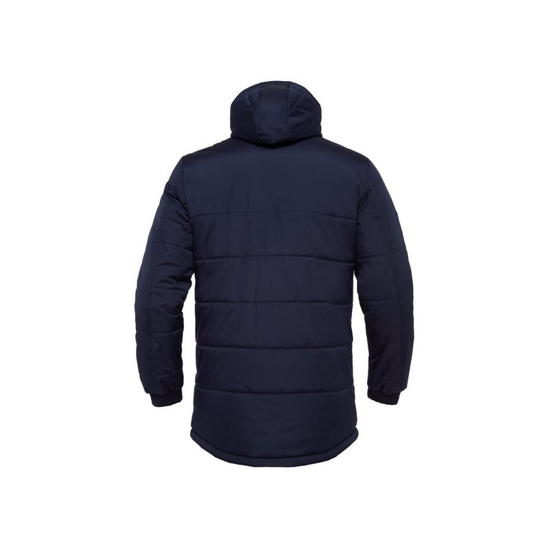 ANORAK LARGO MACRON GYOR ACOLCHADO CON CAPUCHA COLOR AZUL MARINO