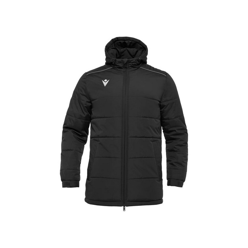 ANORAK LLARG MACRON GYOR ENCOIXINAT AMB CAPUTXA COLOR NEGRO