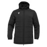 ANORAK LLARG MACRON GYOR ENCOIXINAT AMB CAPUTXA COLOR NEGRO
