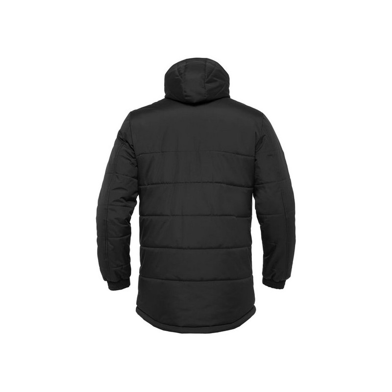 ANORAK LARGO MACRON GYOR ACOLCHADO CON CAPUCHA COLOR NEGRO