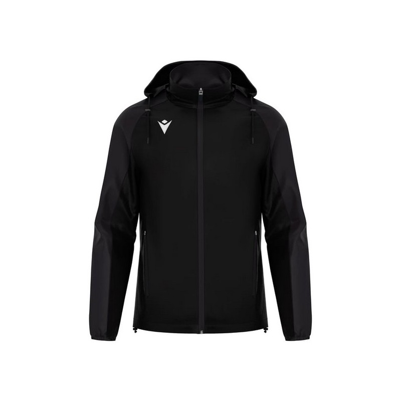 CHAQUETA MACRON RIVENDELL CON CAPUTXA COLOR NEGRO