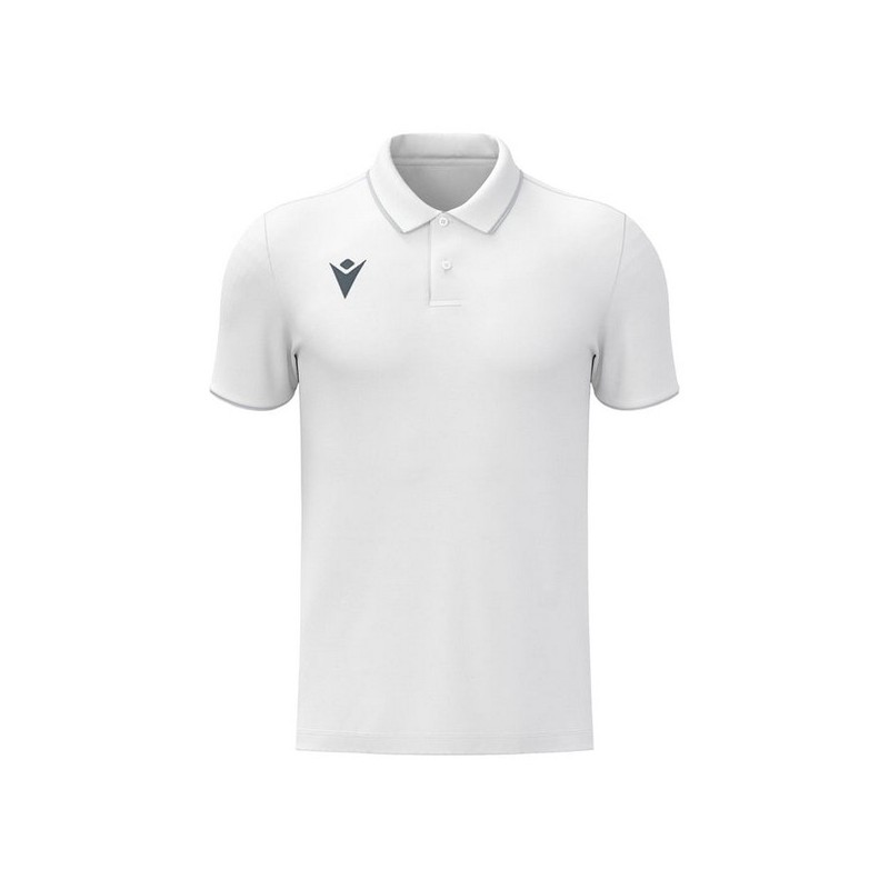 POLO MACRON DRACO HERO COLOR BLANC/GRIS