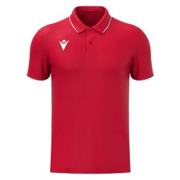 POLO MACRON DRACO HERO COLOR VERMELL/BLANC