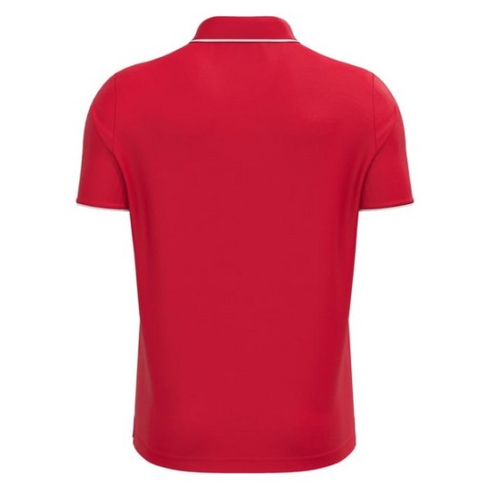 POLO MACRON DRACO HERO COLOR VERMELL/BLANC