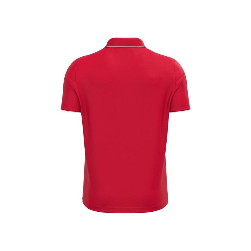 POLO MACRON DRACO HERO COLOR VERMELL/BLANC