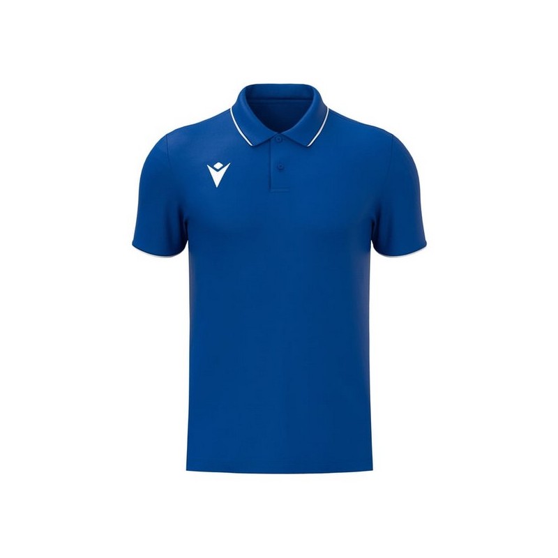 POLO MACRON DRACO HERO COLOR BLAU ROYAL/BLANC
