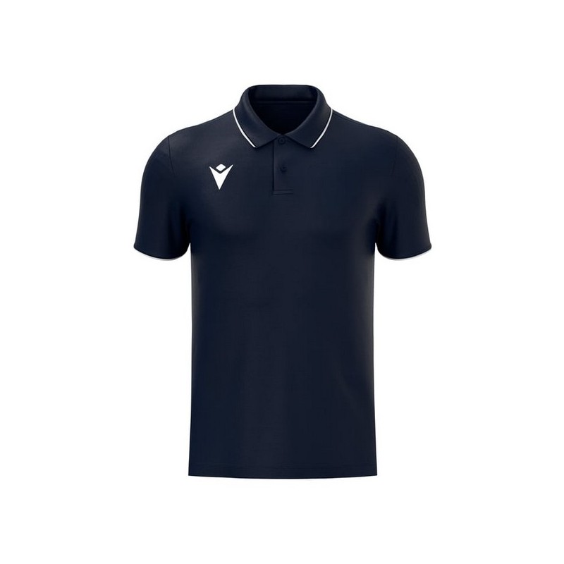 POLO MACRON DRACO HERO COLOR BLAU MARÍ/BLANC