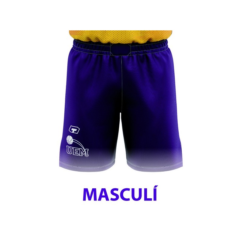 PANTALÓ D'ENTRENAMENT MASCULÍ LILA UEM MATARÓ