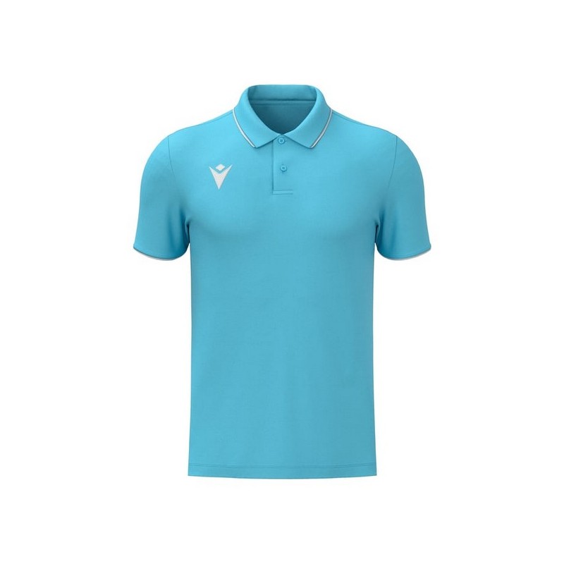 POLO MACRON DRACO HERO COLOR BLAU CEL/BLANC